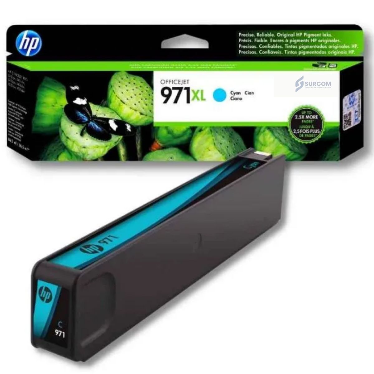 HP - Cartucho de Tinta HP 971XL CIAN Original