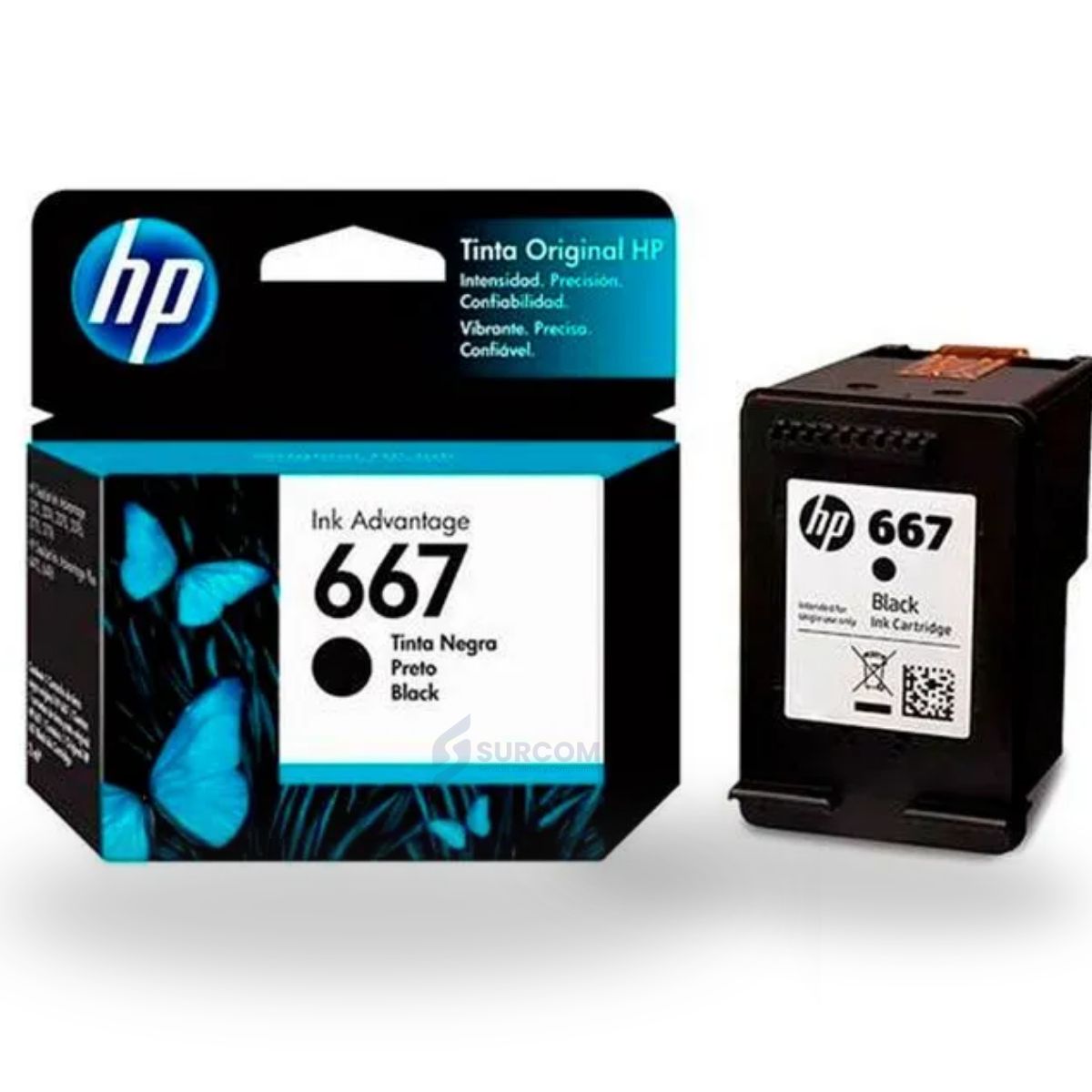 HP - Tinta HP 667 Negro Original