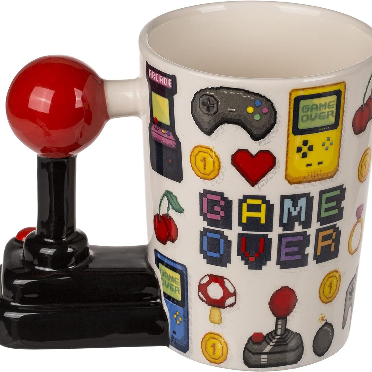 GENERICO - TAZA GAMER JOYSTICK ARCADE GAMER OVER