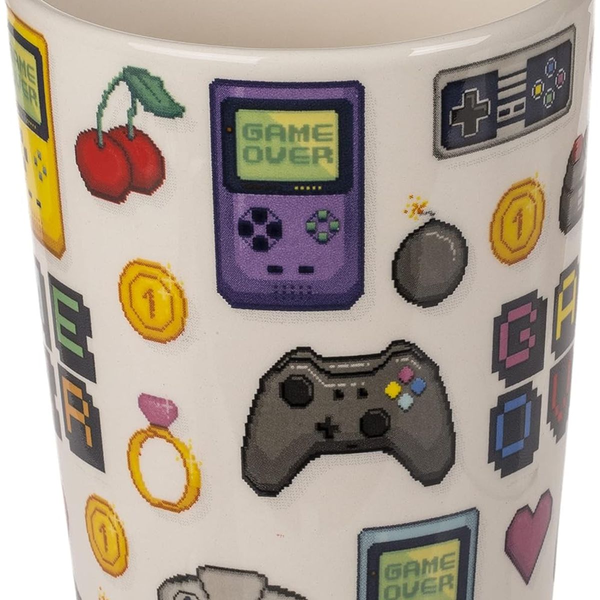 GENERICO - TAZA GAMER JOYSTICK ARCADE GAMER OVER