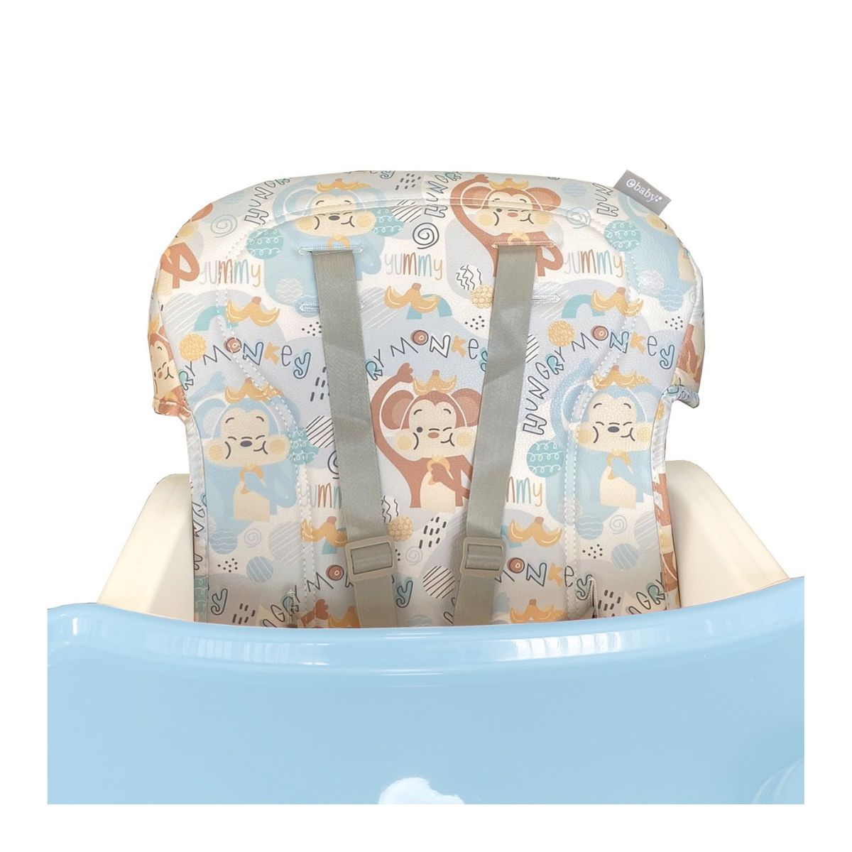 EBABY - Silla de comer Escritorio y con Ruedas Lara Celeste