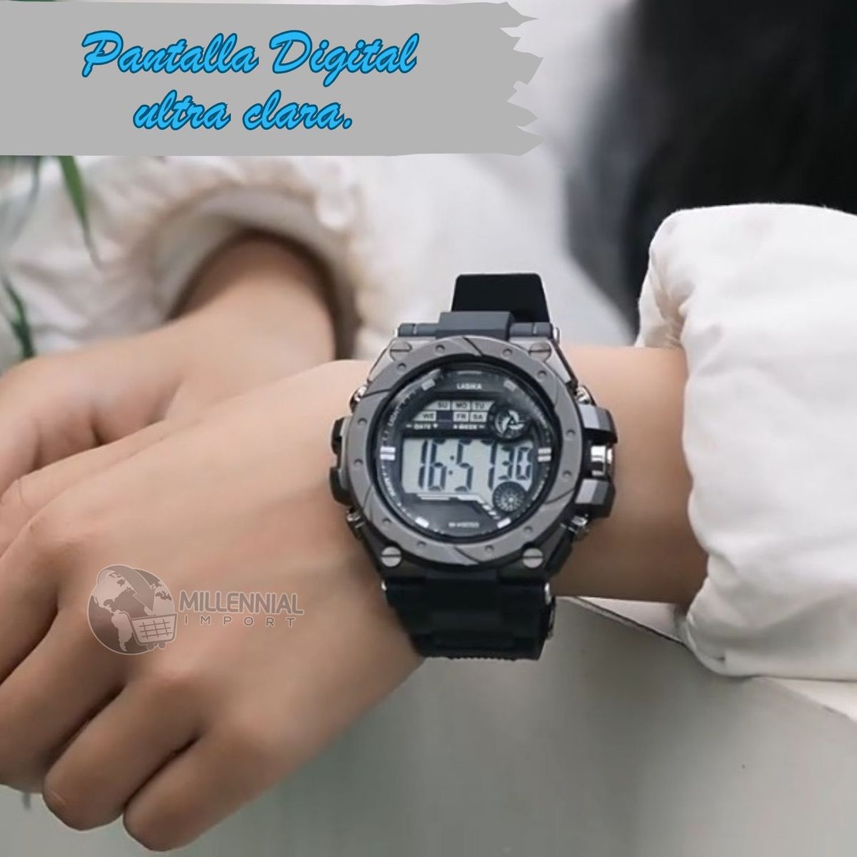 GENERICO - Reloj Pulsera Digital para Hombre