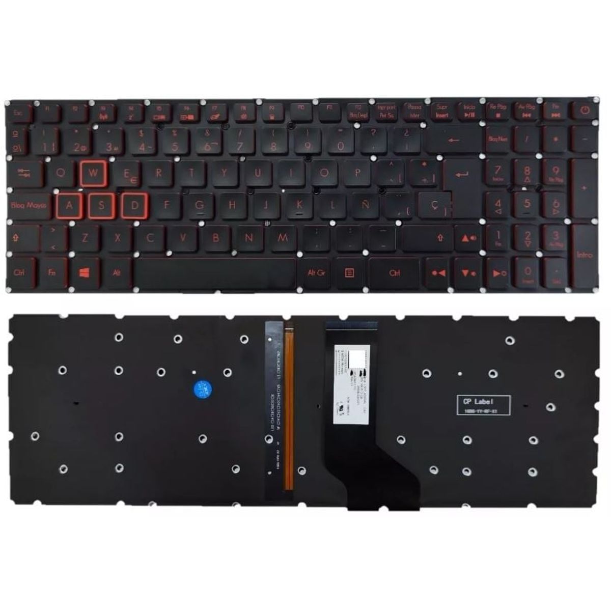 DISEÑO ORIGINAL - Teclado Para Acer Nitro 5 An515 An515-51 An515-52 An515-53