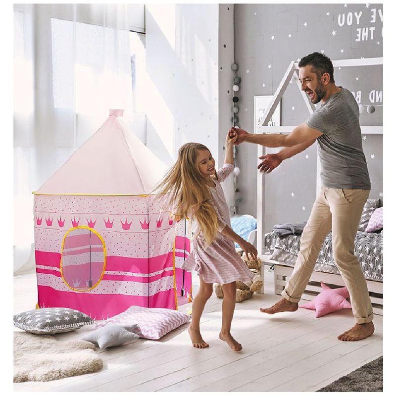 GENERICO - Carpa Castillo Infantil Juguete para Princesas Rosado