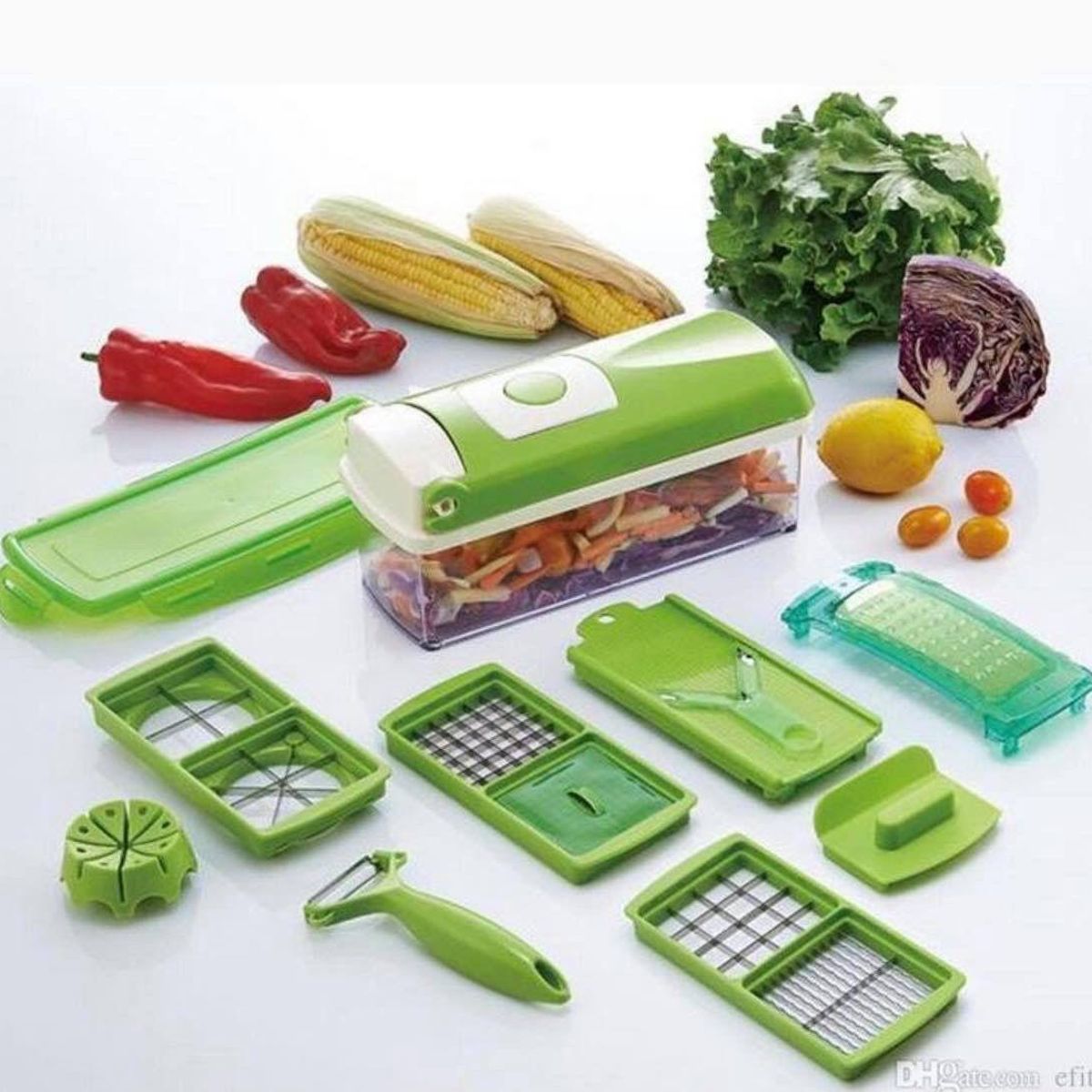 GENERICO - PICADOR 14 EN 1 DE VERDURAS Y FRUTAS