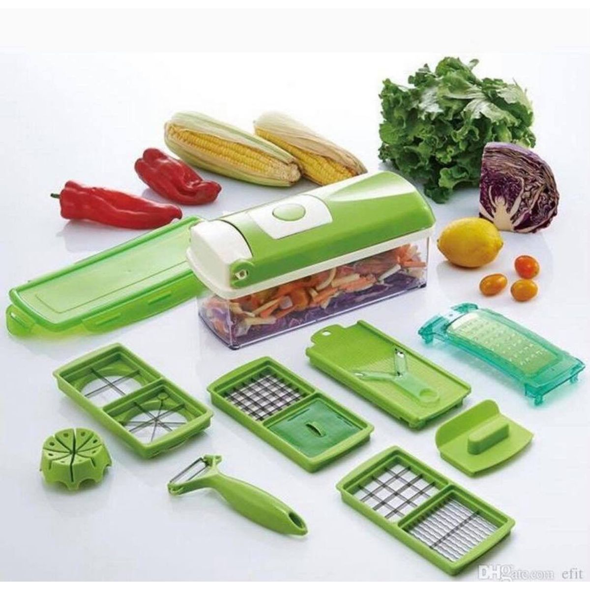 GENERICO - PICADOR 14 EN 1 DE VERDURAS Y FRUTAS