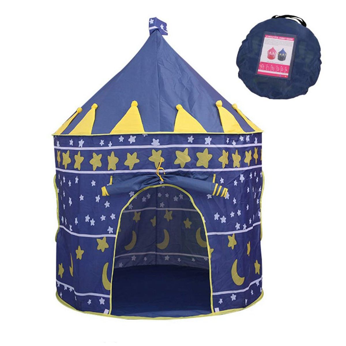 GENERICO - Carpa Castillo Armable para Niños Azul