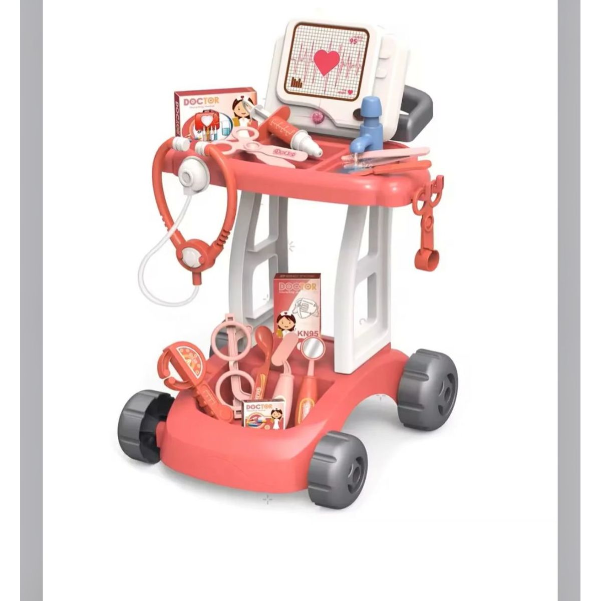 GENERICO - SET DE DOCTOR MUSICAL PARA NIÑAS - ROSADO