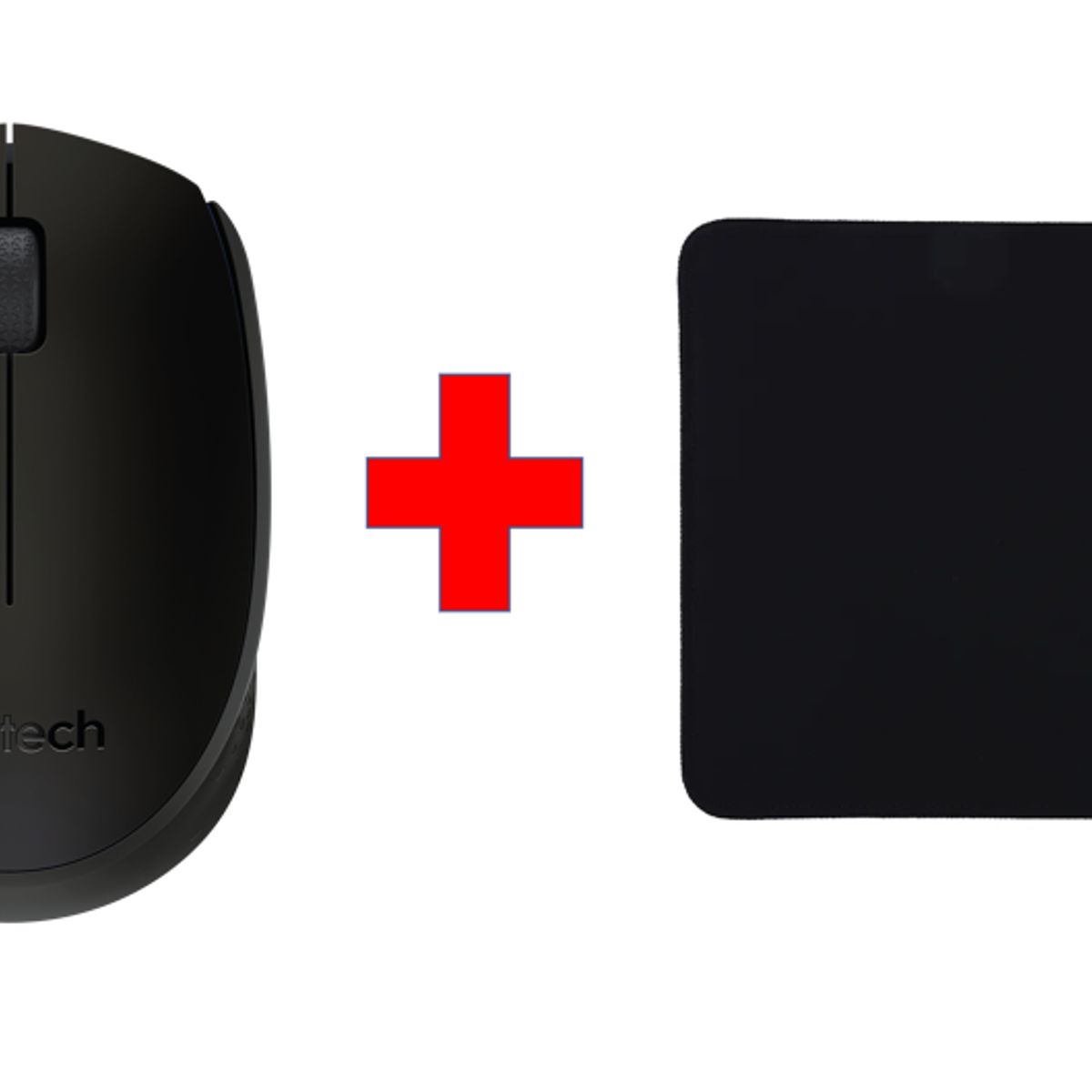 LOGITECH - Mouse Logitech M170 Negro Inalámbrico + PAD MOUSE