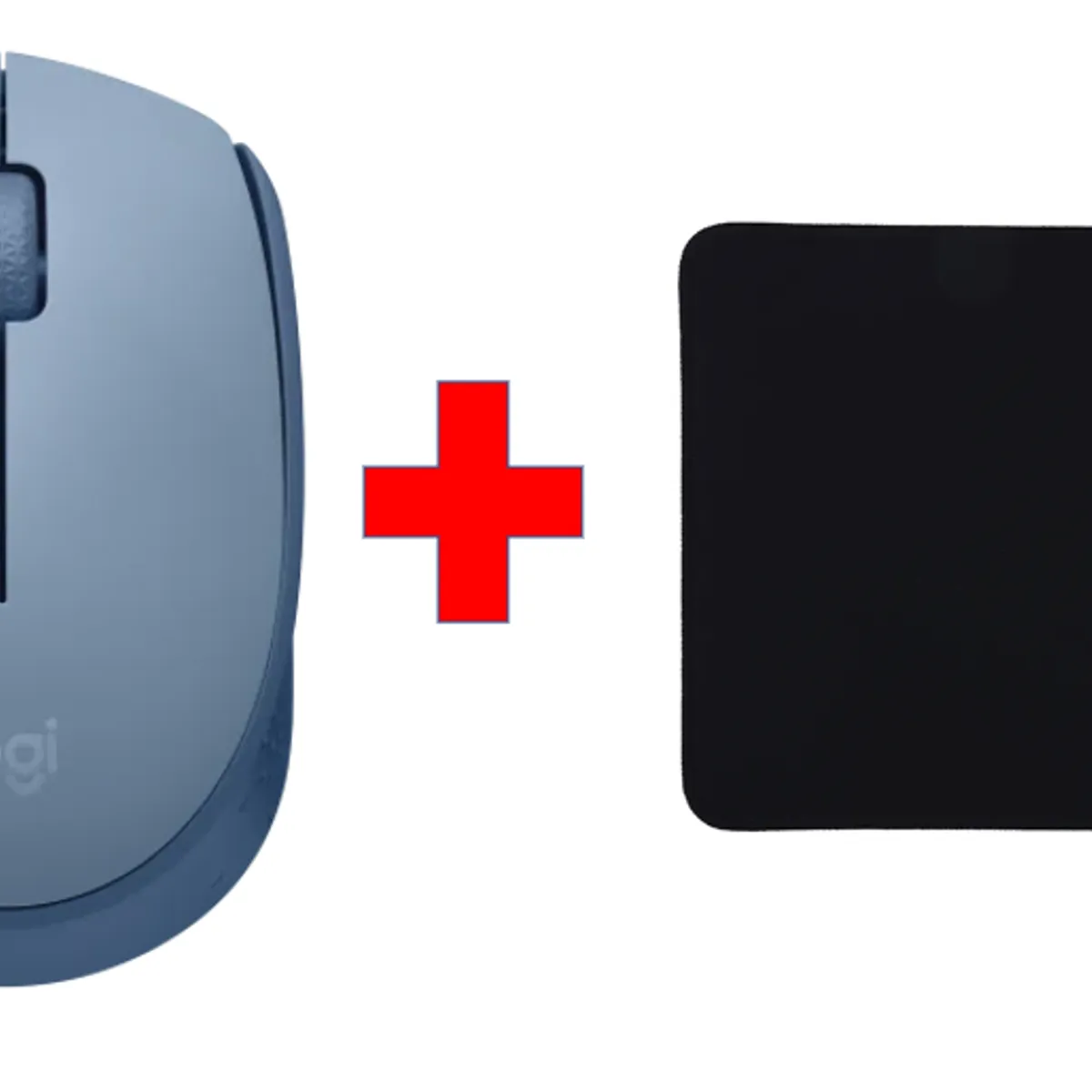 LOGITECH - Mouse Logitech M170 Celeste Inalámbrico + PAD MOUSE