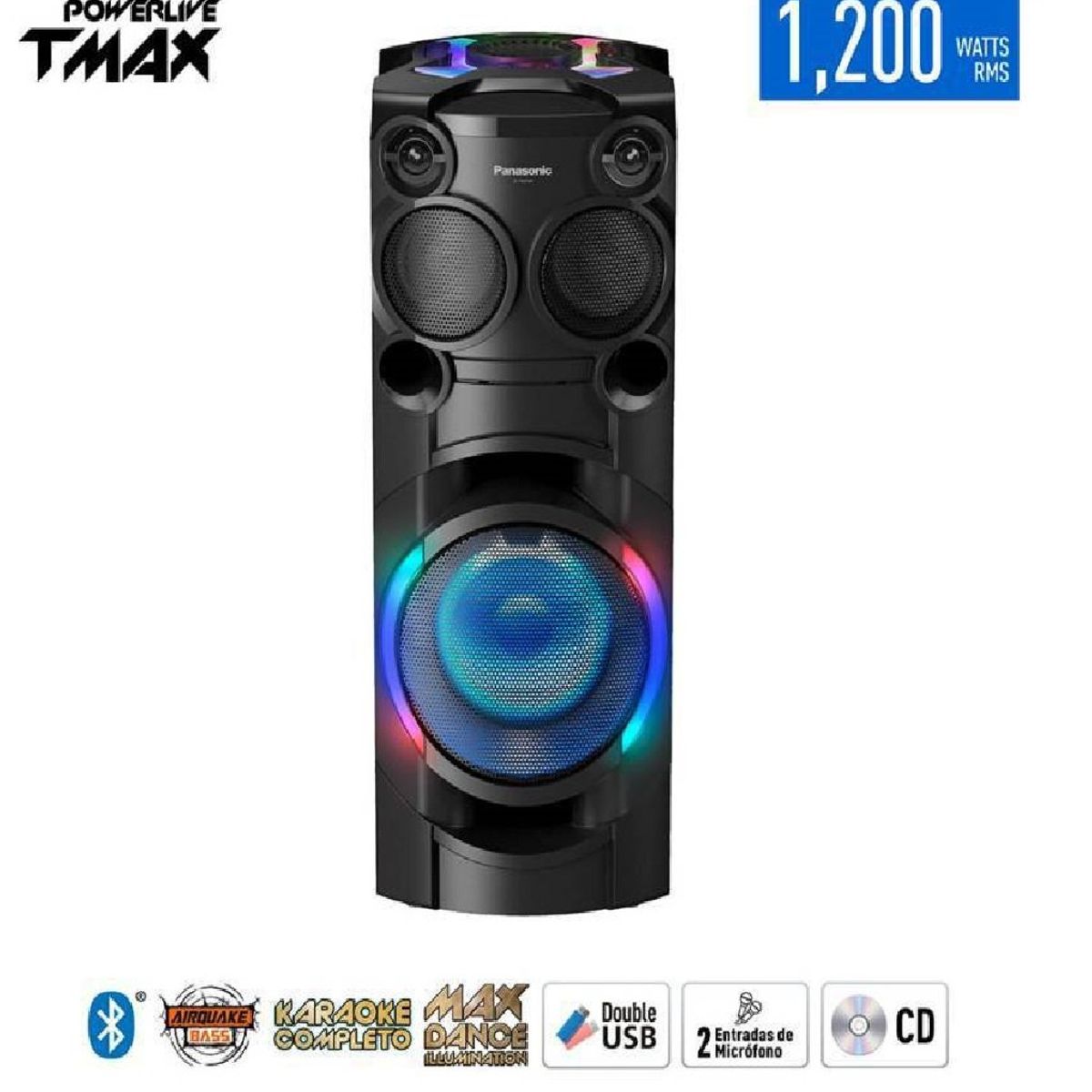 PANASONIC - Panasonic Minicomponente SC- TMAX40PUK 1200W