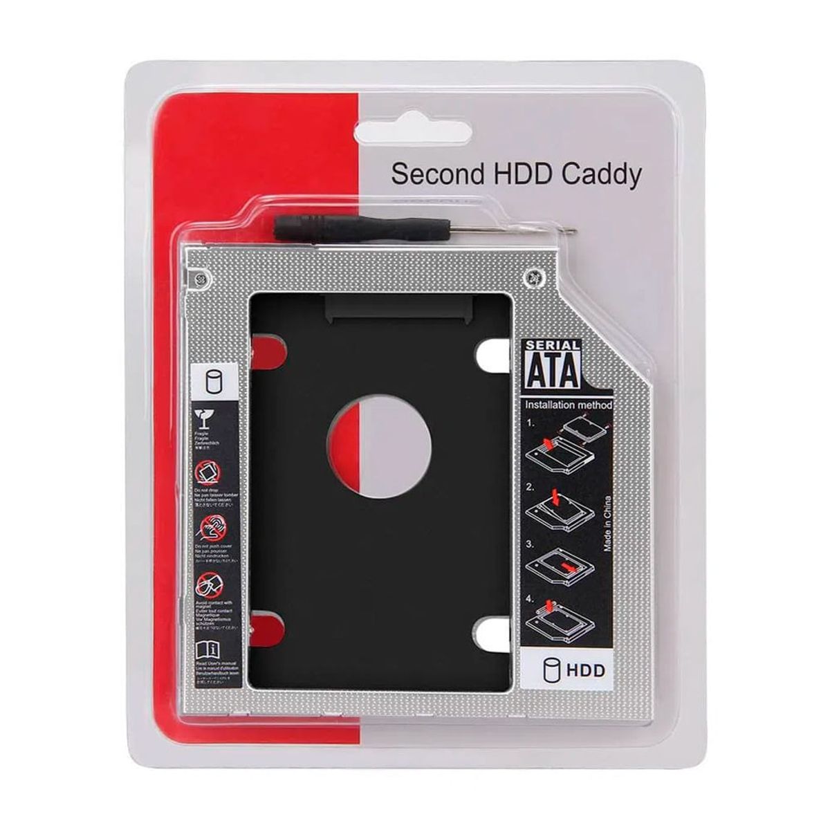 GENERICO - Adaptador Caddy HDD Slim 9.5 mm