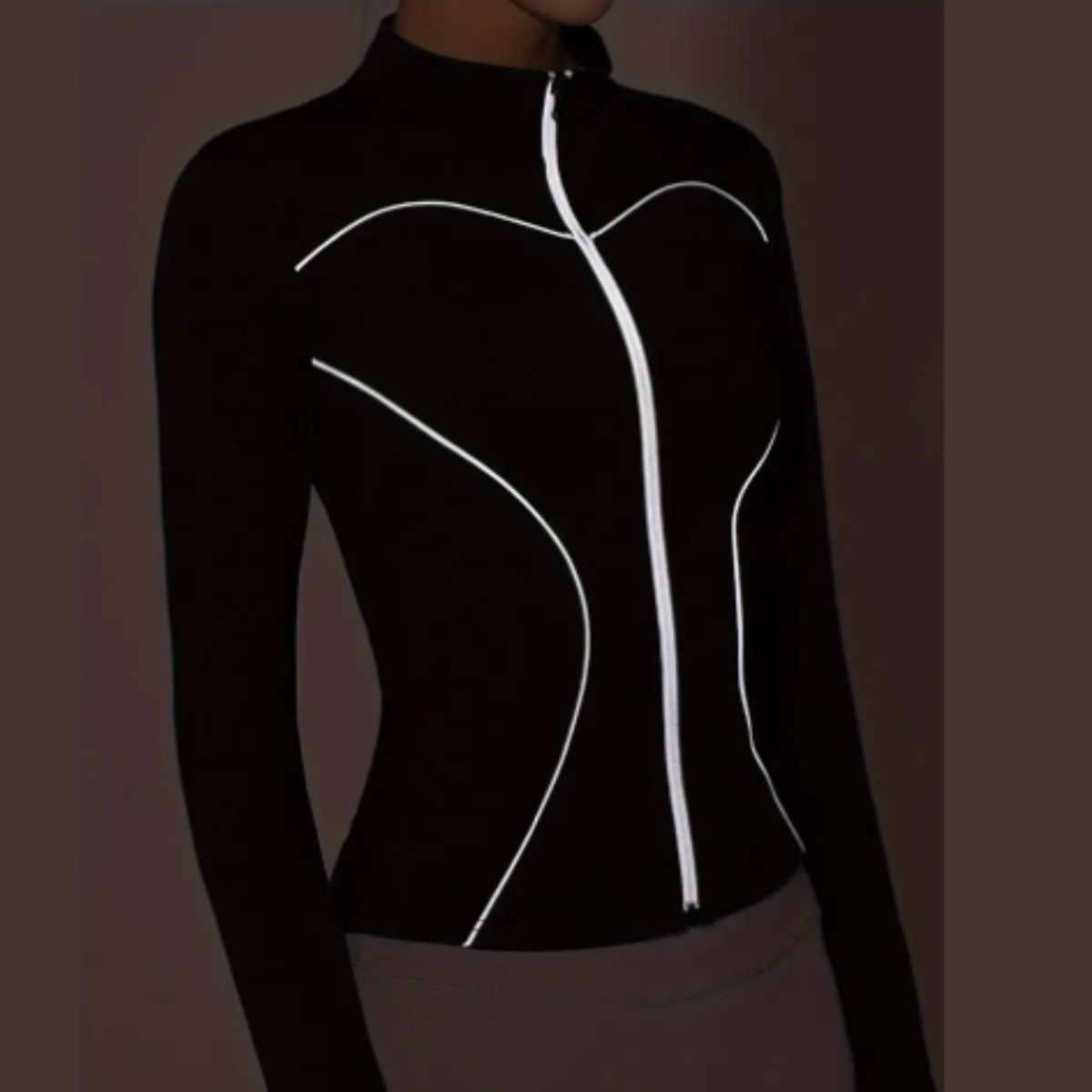 GENERICO - Casacas Deportivos con Reflector - Fit Jacket Corte Princesa