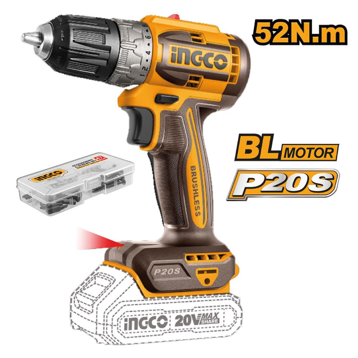 INGCO TOOLS - ATORNILLADOR INGCO + HERRAMIENTA MULTIFUNCIÓN + ASPIRADOR COSLI240685