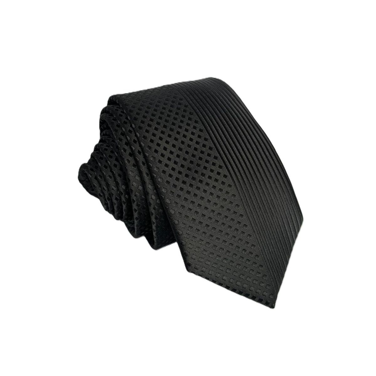 CHRISTIAN ARMAND - Corbata Slim Fit Christian Armand Black On Black Stripes