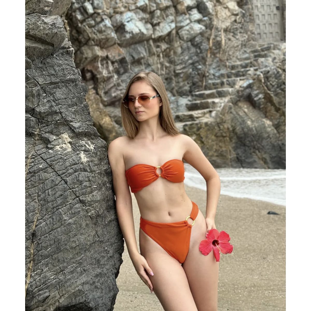 SOLARY - Bikini 2 piezas Estela Naranja