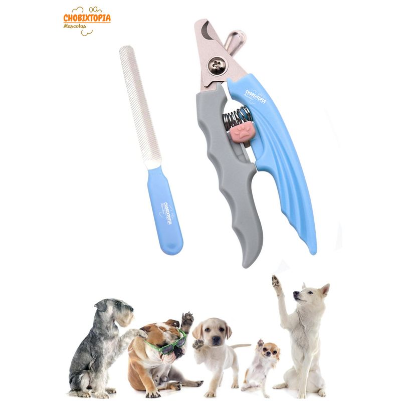 GENERICO - CORTAUÑAS CON LIMA PATITA CELESTE-PLOMO