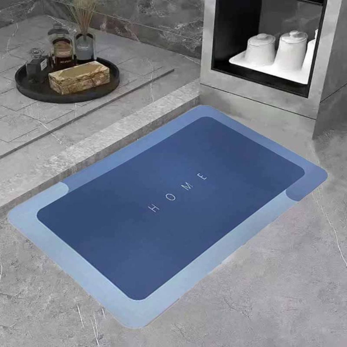 GENERICO - Alfombra Absorbente para Baño Rectangular