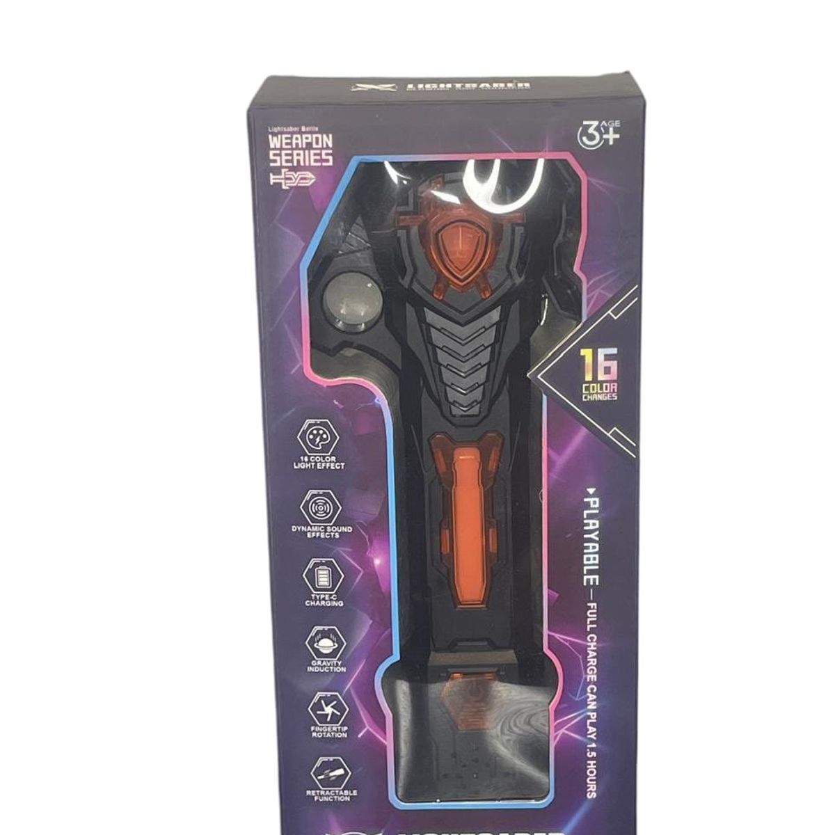 GENERICO - SABLE DE LUZ INTERESTELAR RECARGABLE NEGRO