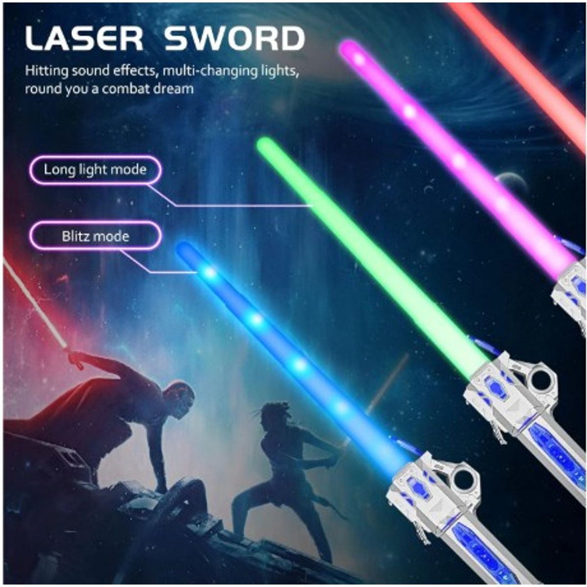 GENERICO - SABLE DE LUZ INTERESTELAR RECARGABLE VERDE