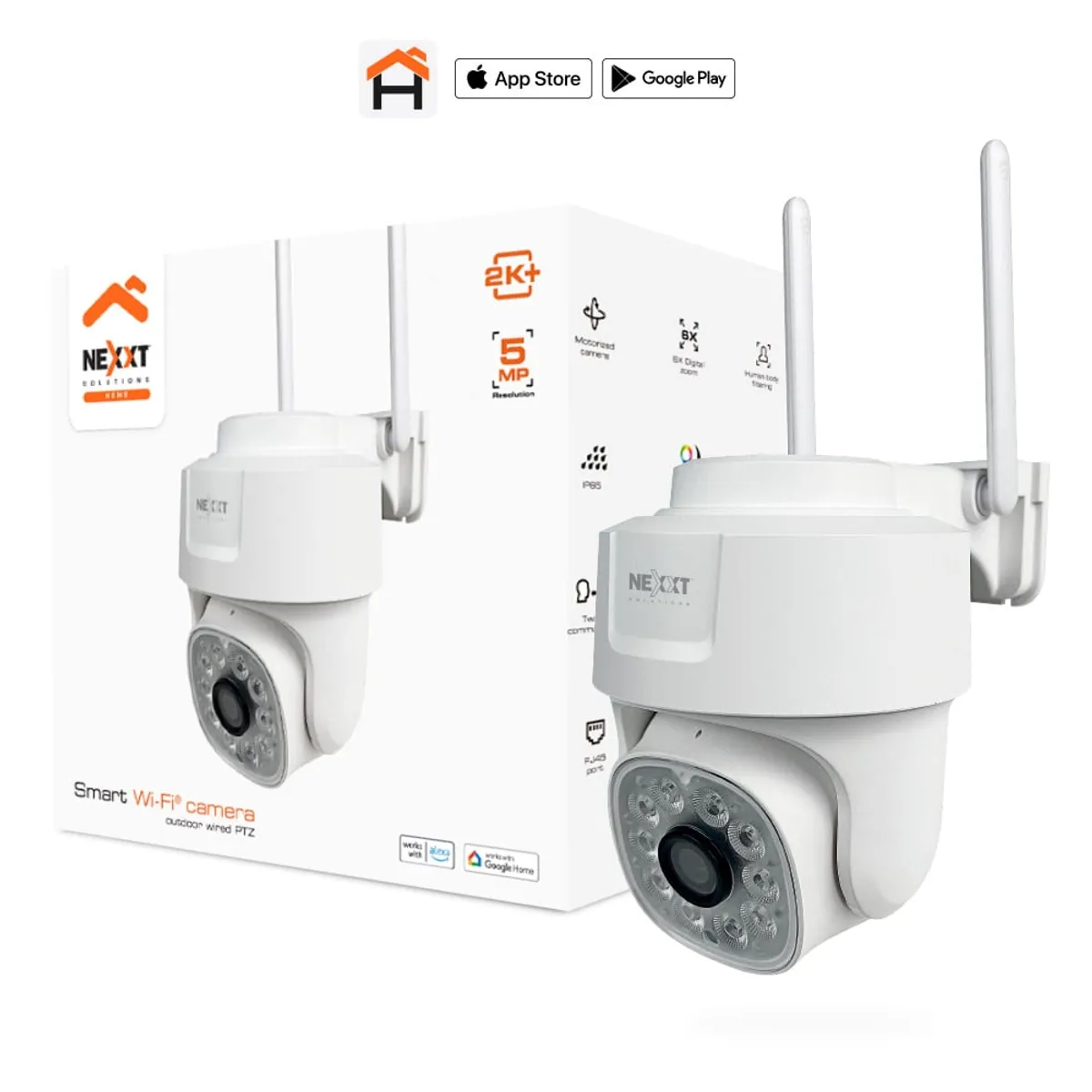 NEXXT SOLUTIONS - CÁMARA INTELIGENTE MOVIL WI-FI PARA EXTERIORES 2K+ NEXXT NHC-OP10