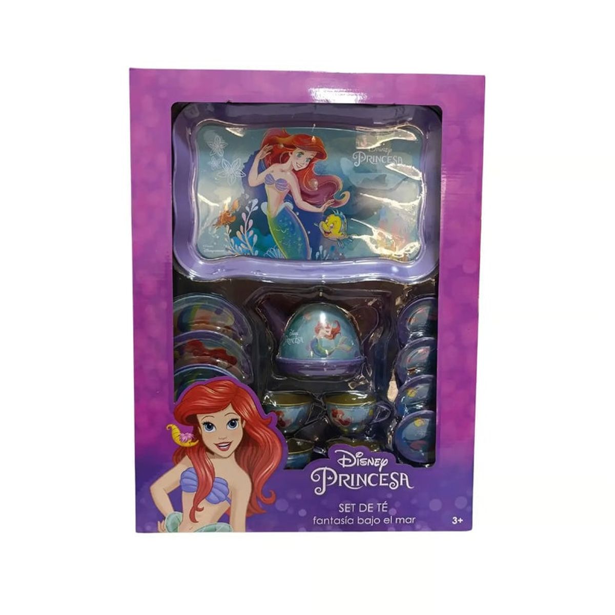 DISNEY - SET DE TÉ SIRENITA ARIEL – 14 PIEZAS