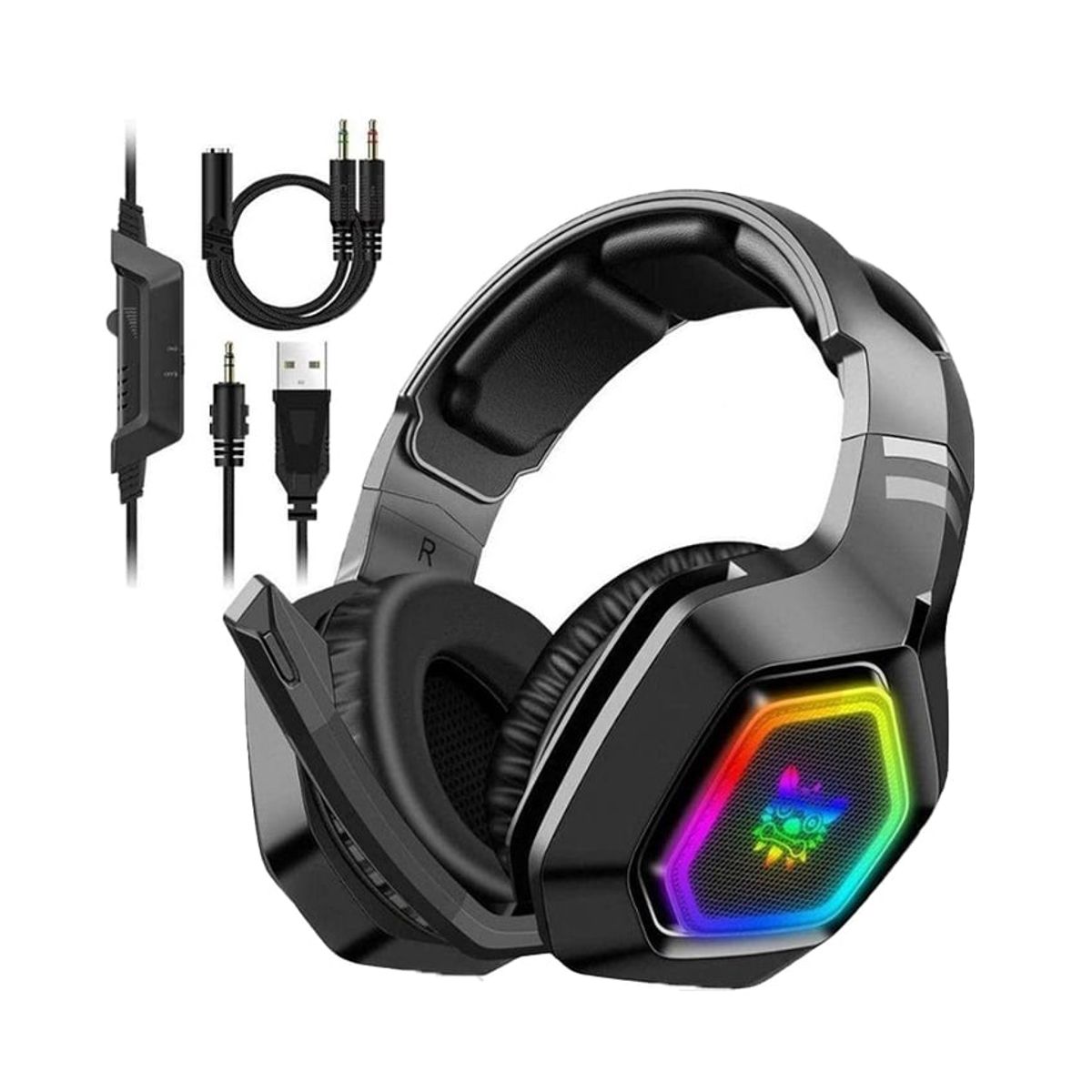 ONIKUMA - Audífonos de juego por cable onikuma K10 Negro