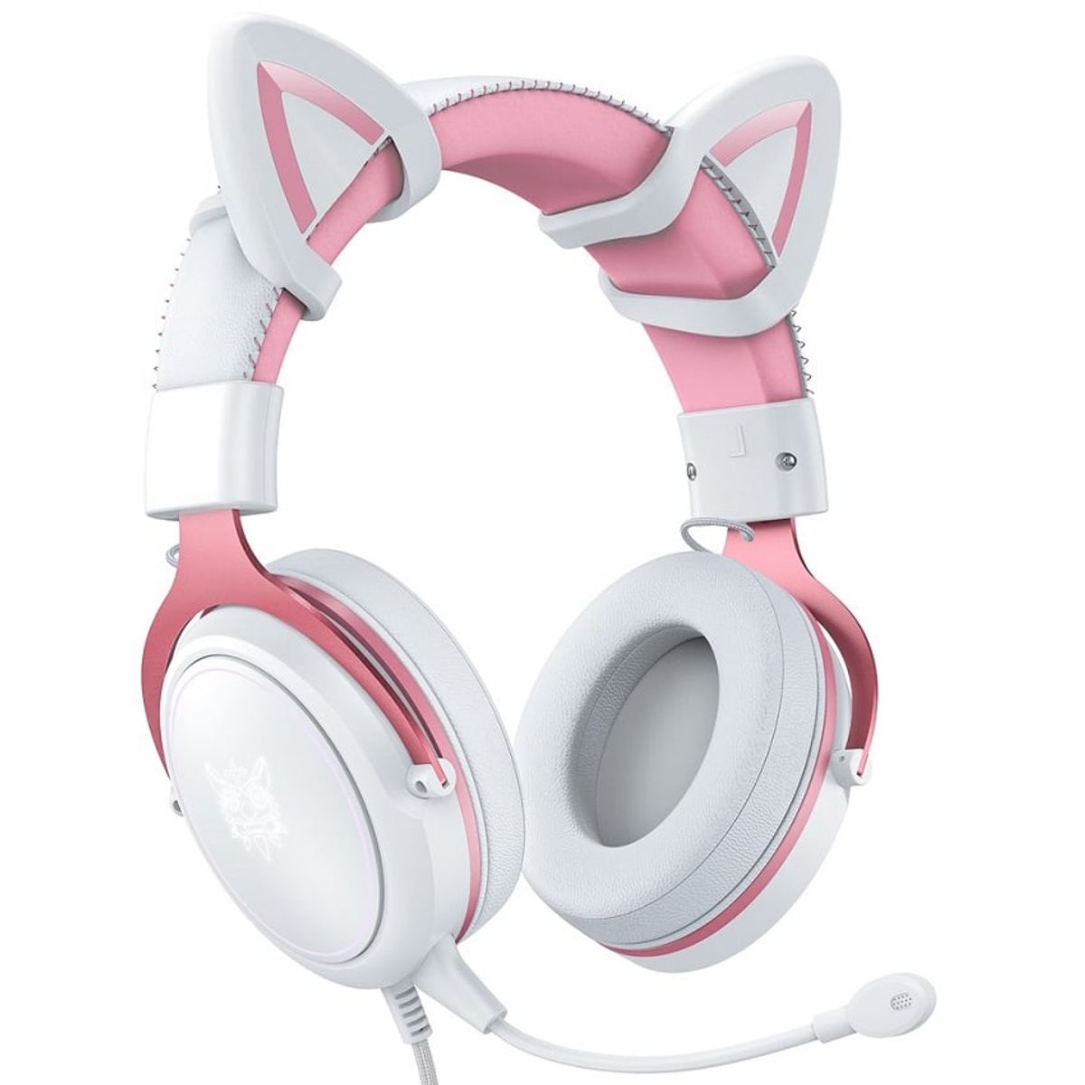 ONIKUMA - Audífonos de juego por cable onikuma X10 Blanco Rosa