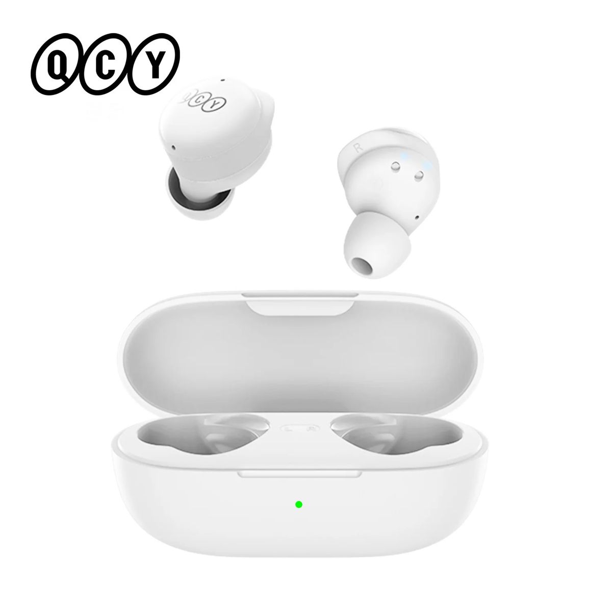 QCY - Audífonos Bluetooth QCY T17 Blanco