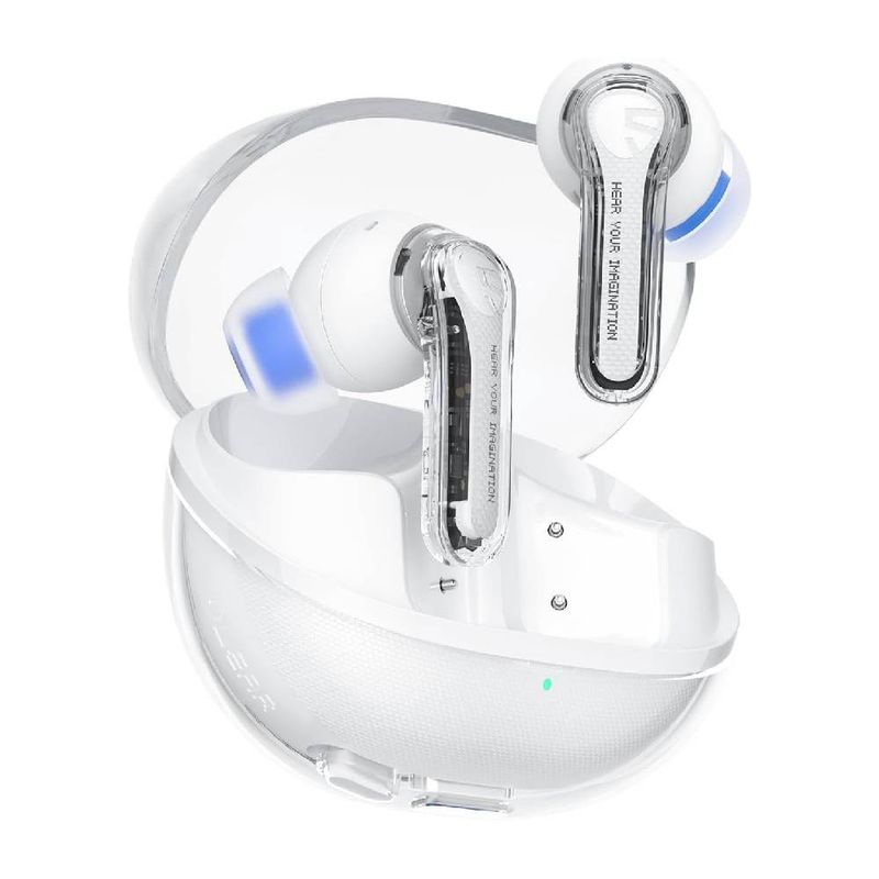 SOUNDPEATS - SoundPEATS Clear Auriculares Bluetooth con ENC y Diseño Translúcido