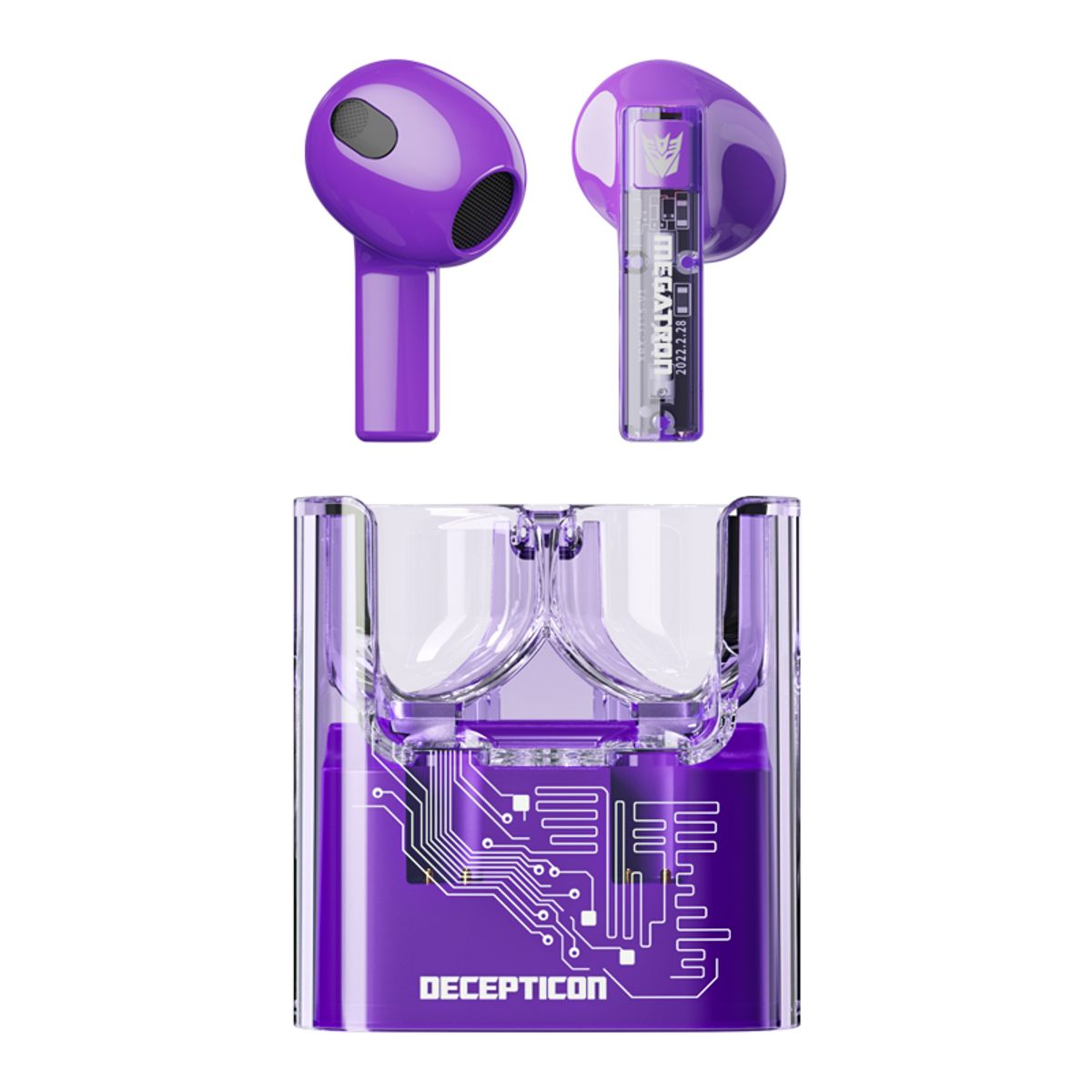 TRANSFORMERS - Audífonos Bluetooth TRANSFORMERS TF-T08 Púrpura