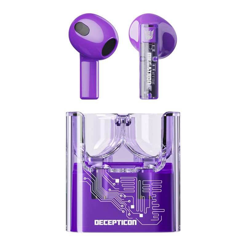 TRANSFORMERS - Audífonos Bluetooth TRANSFORMERS TF-T08 Púrpura