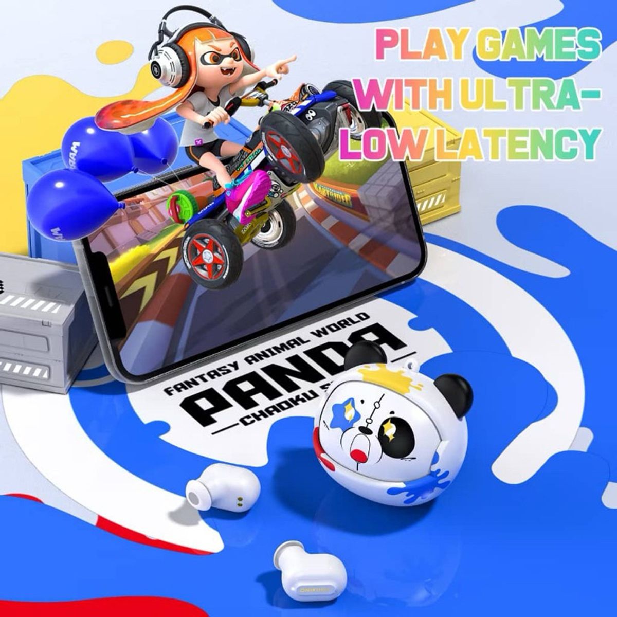 ONIKUMA - Audífonos Bluetooth Onikuma T20 Blanco