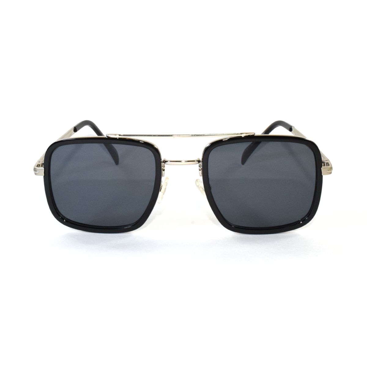 GENERICO - Lentes de sol para hombre estilo retro uv400 - negro platead