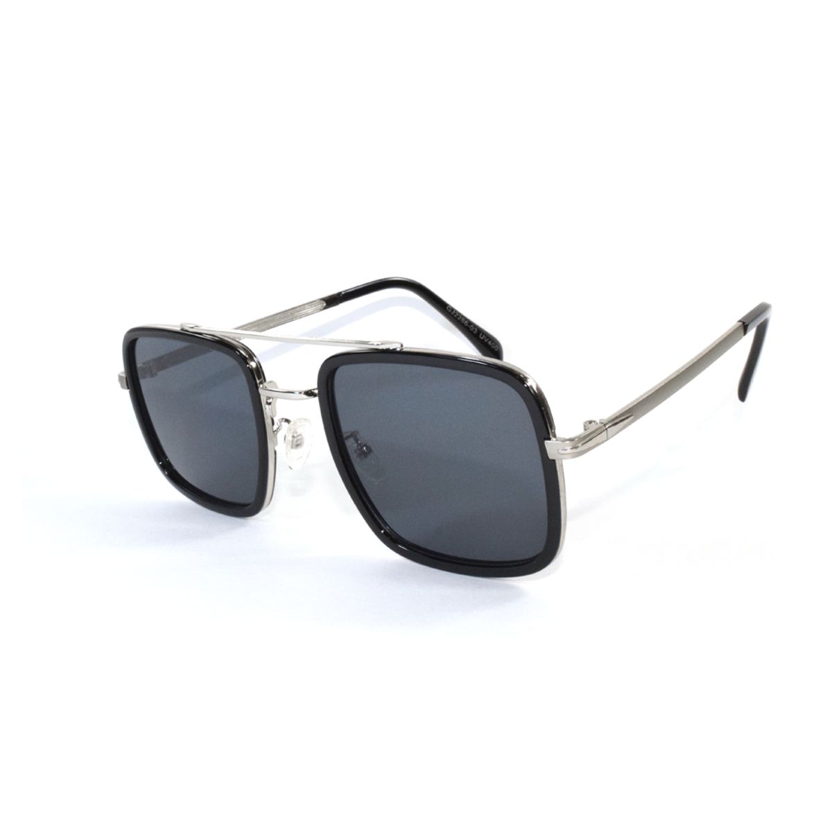 GENERICO - Lentes de sol para hombre estilo retro uv400 - negro platead