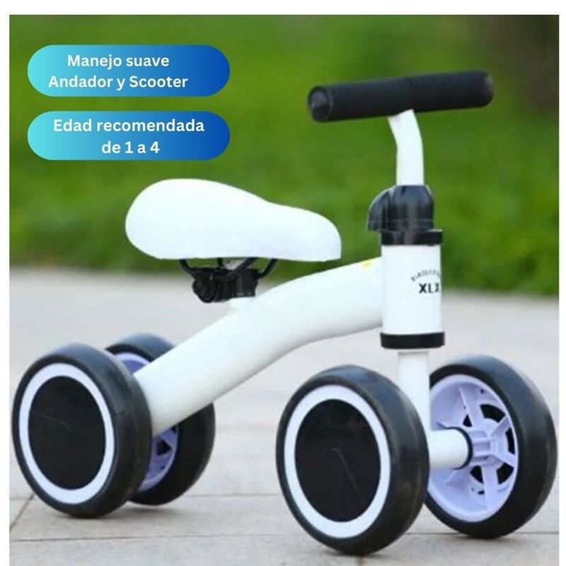 GENERICO - Bicicleta Balance Scooter Correpasillos Para Niños Blanco