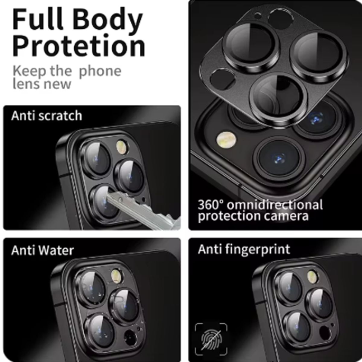 GENERICO - Protector de Cámara  para Iphone 15 pro