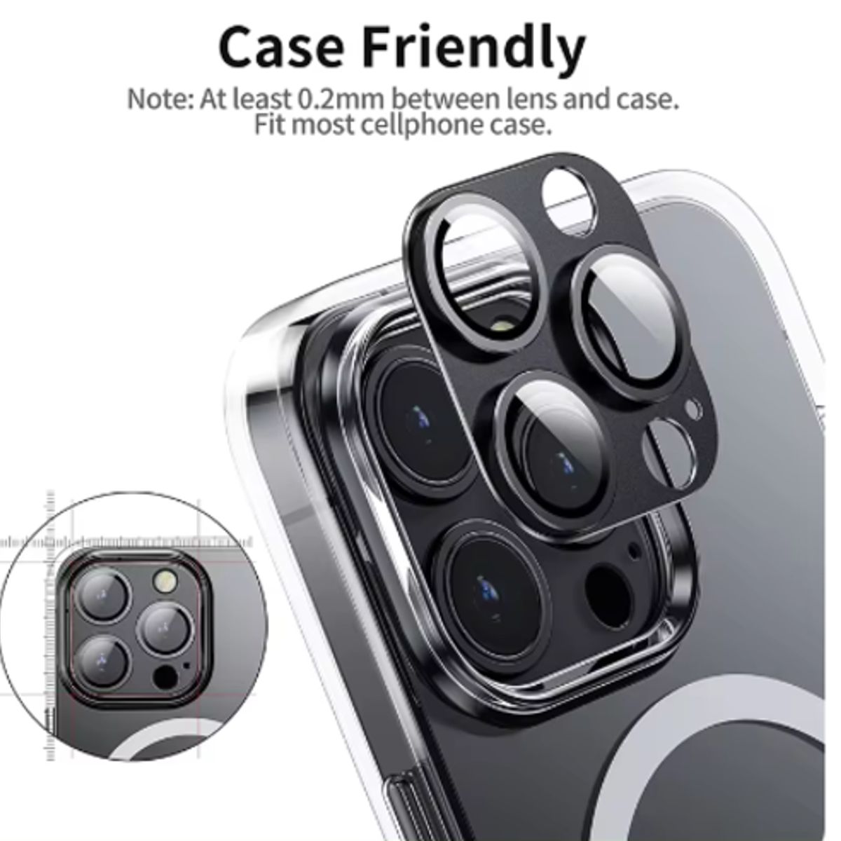 GENERICO - Protector de Cámara  para Iphone 12 PRO MAX