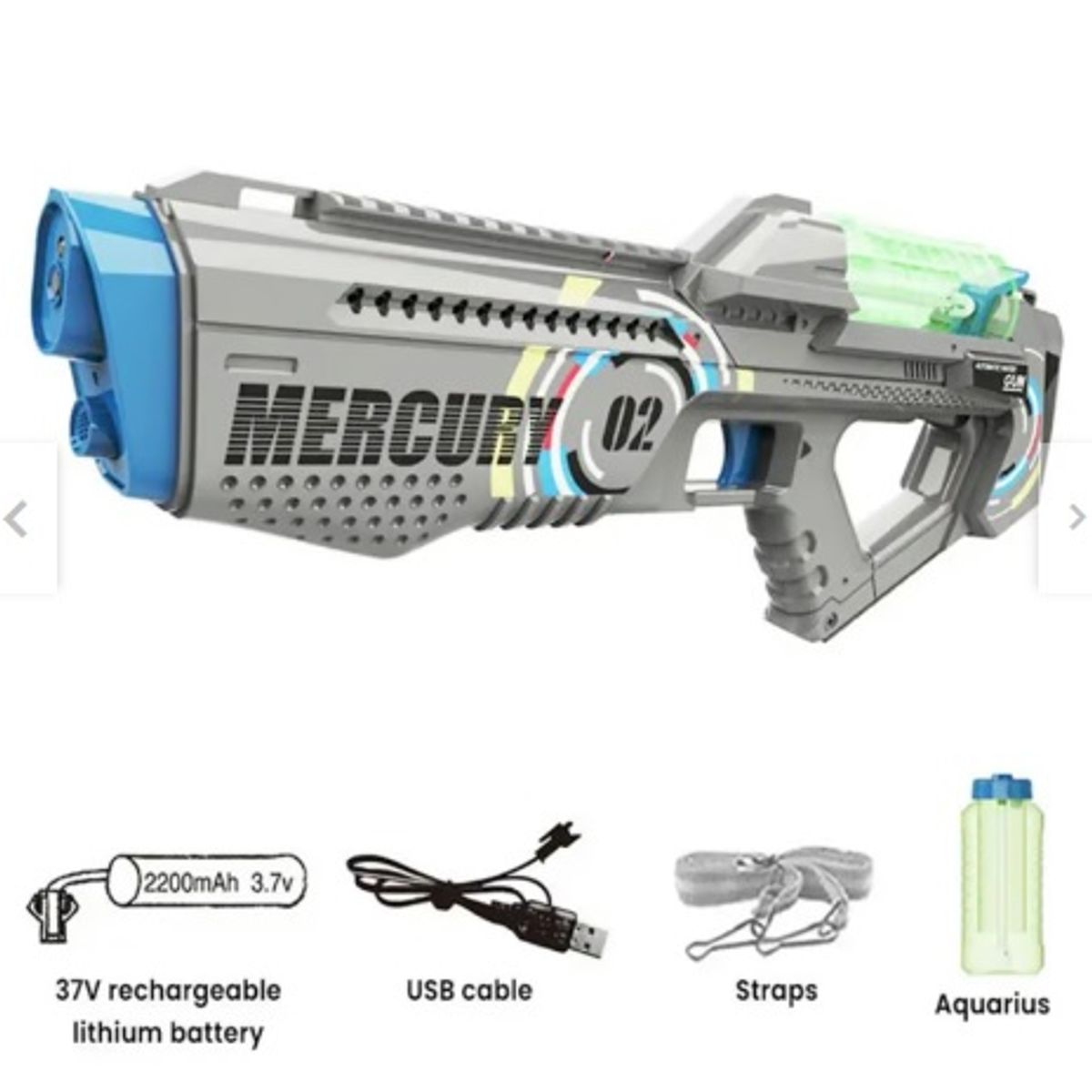 GENERICO - PISTOLA DE AGUA 3 BOMBAS