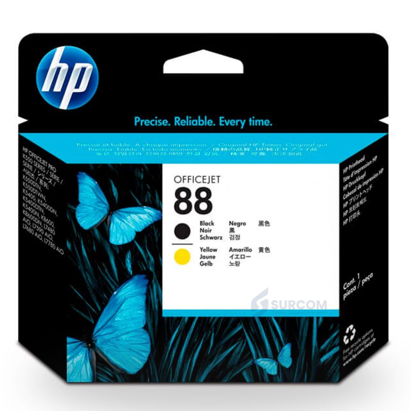 HP - Cabezal HP 88 (C9381A) Black & Yellow - OfficeJet K550