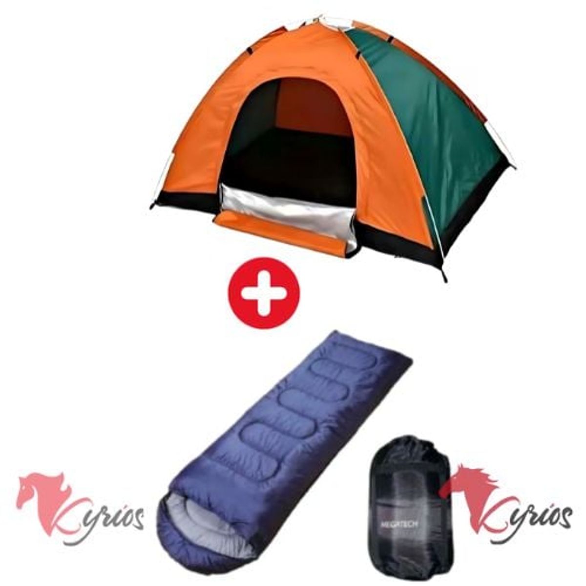 NO LOGO - Carpa Automática 6 Personas + Bolsa 400 MG