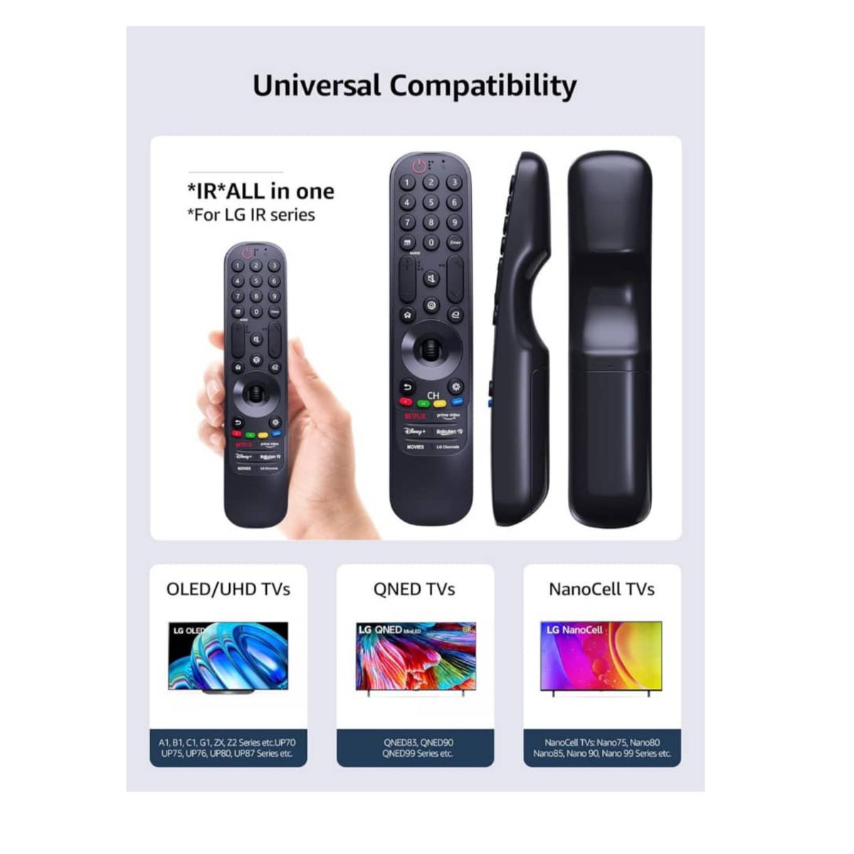 GENERICO - Control remoto para Tv LG Mr21g Mr22g Smart Tv