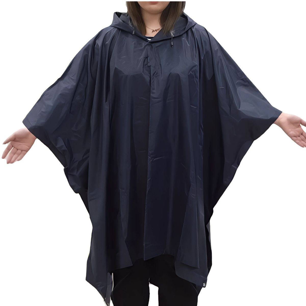 GENERICO - Poncho grueso pesado de alta calidad Impermeable - Azul oscuro