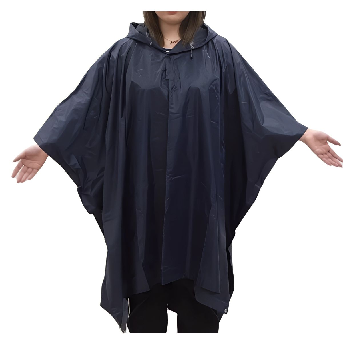 GENERICO - Poncho grueso pesado de alta calidad Impermeable - Azul oscuro
