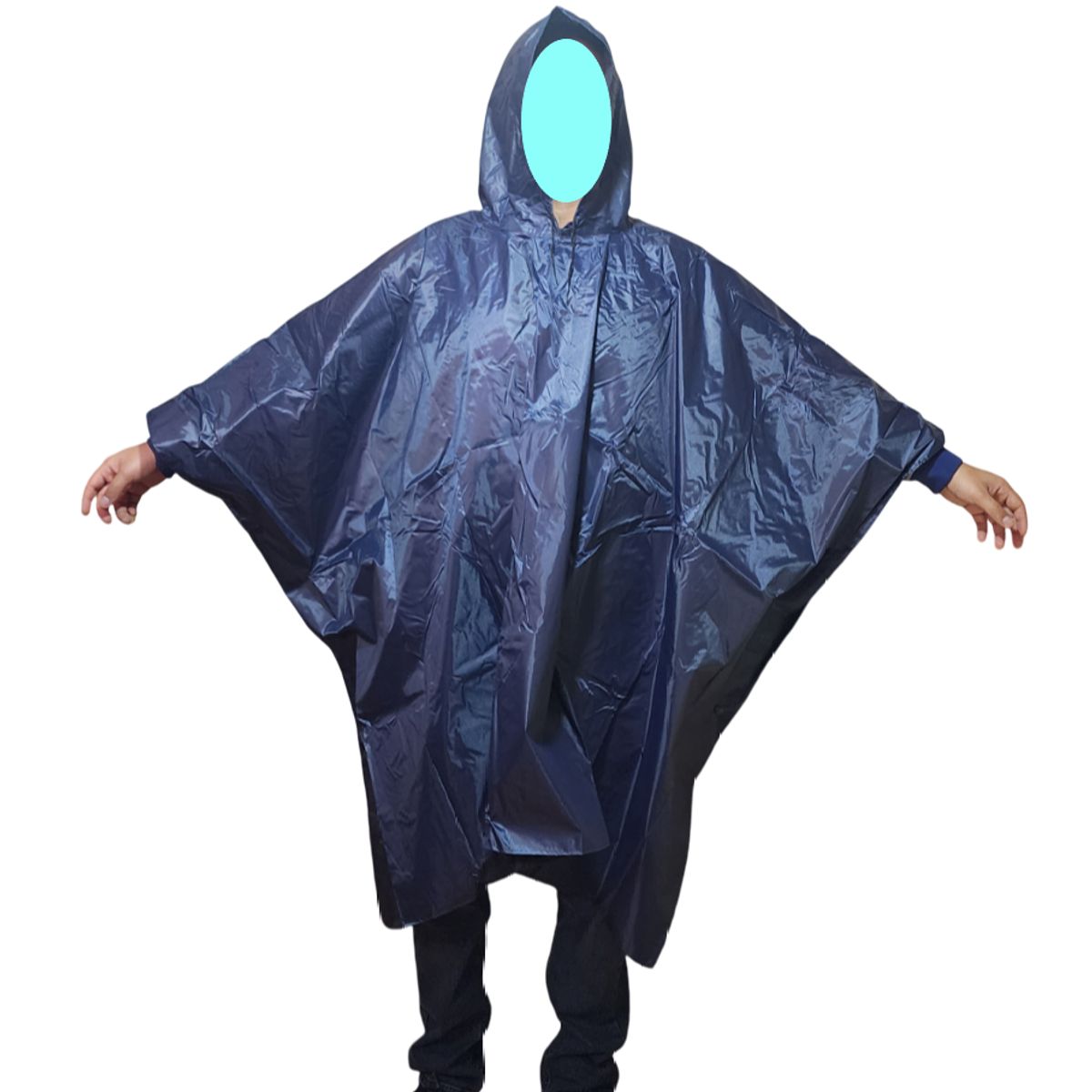 GENERICO - Poncho grueso pesado de alta calidad Impermeable - Azul oscuro