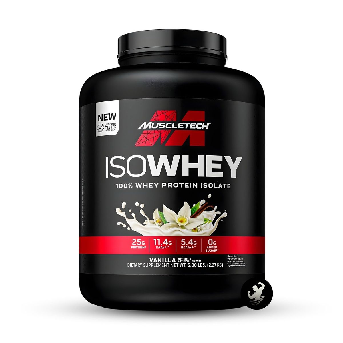 MUSCLETECH - Proteína Iso Whey 100% Muscletech 5 lbs - Vanilla