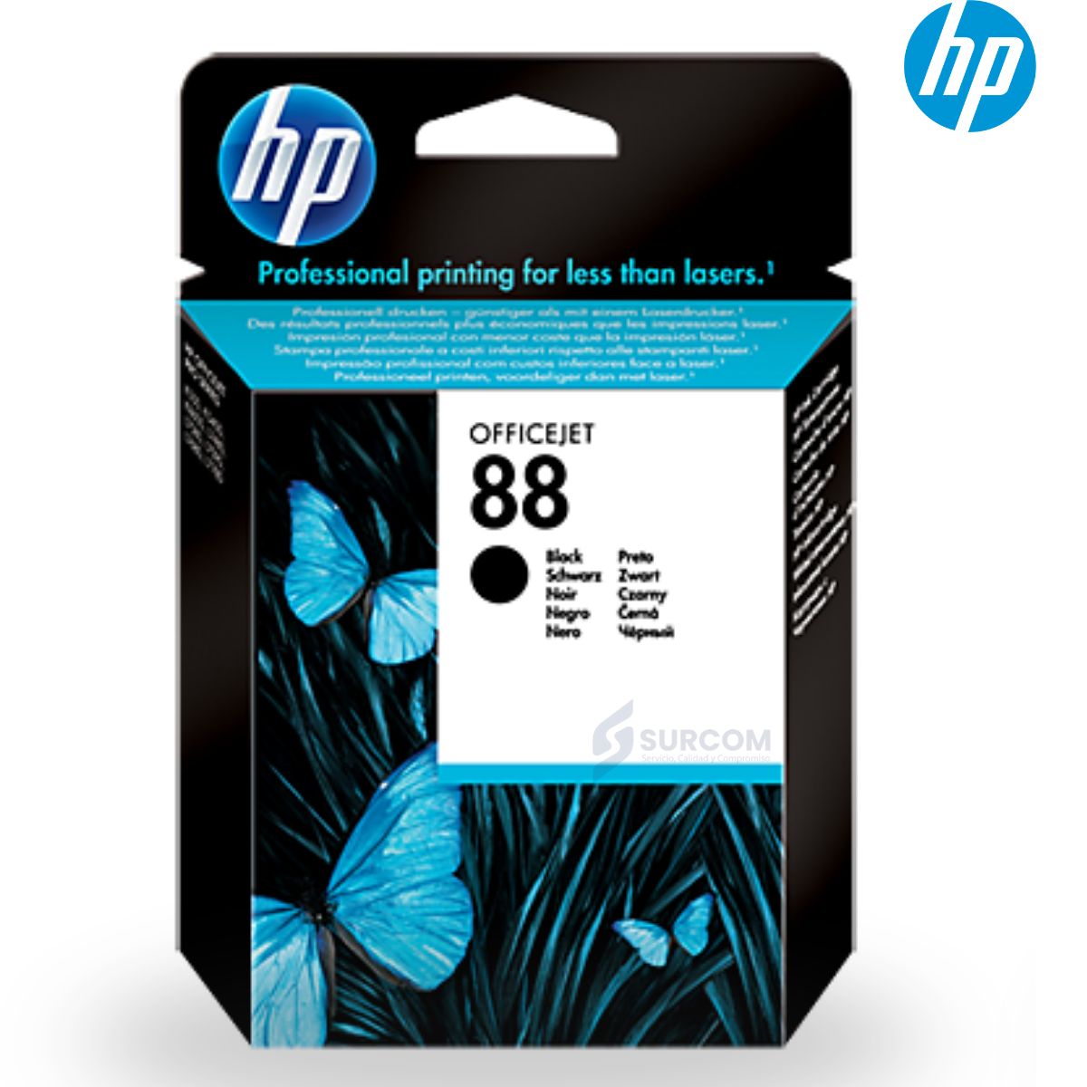 HP - Cartucho de Tinta HP 88 Negro Original