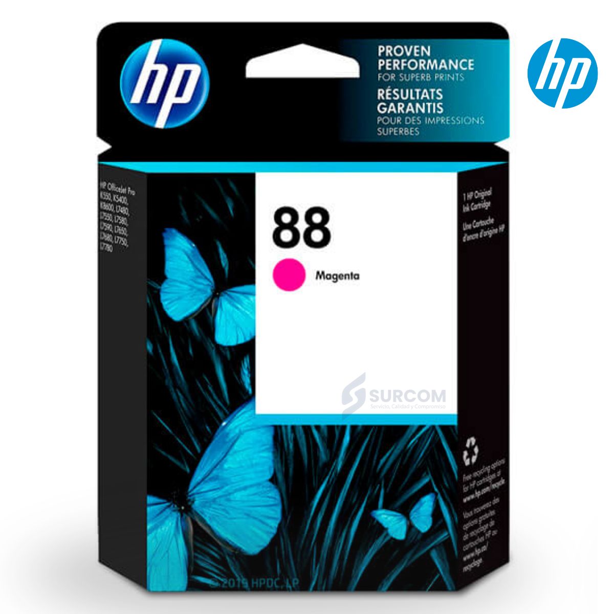HP - Cartucho de Tinta HP 88 MAGENTA Original