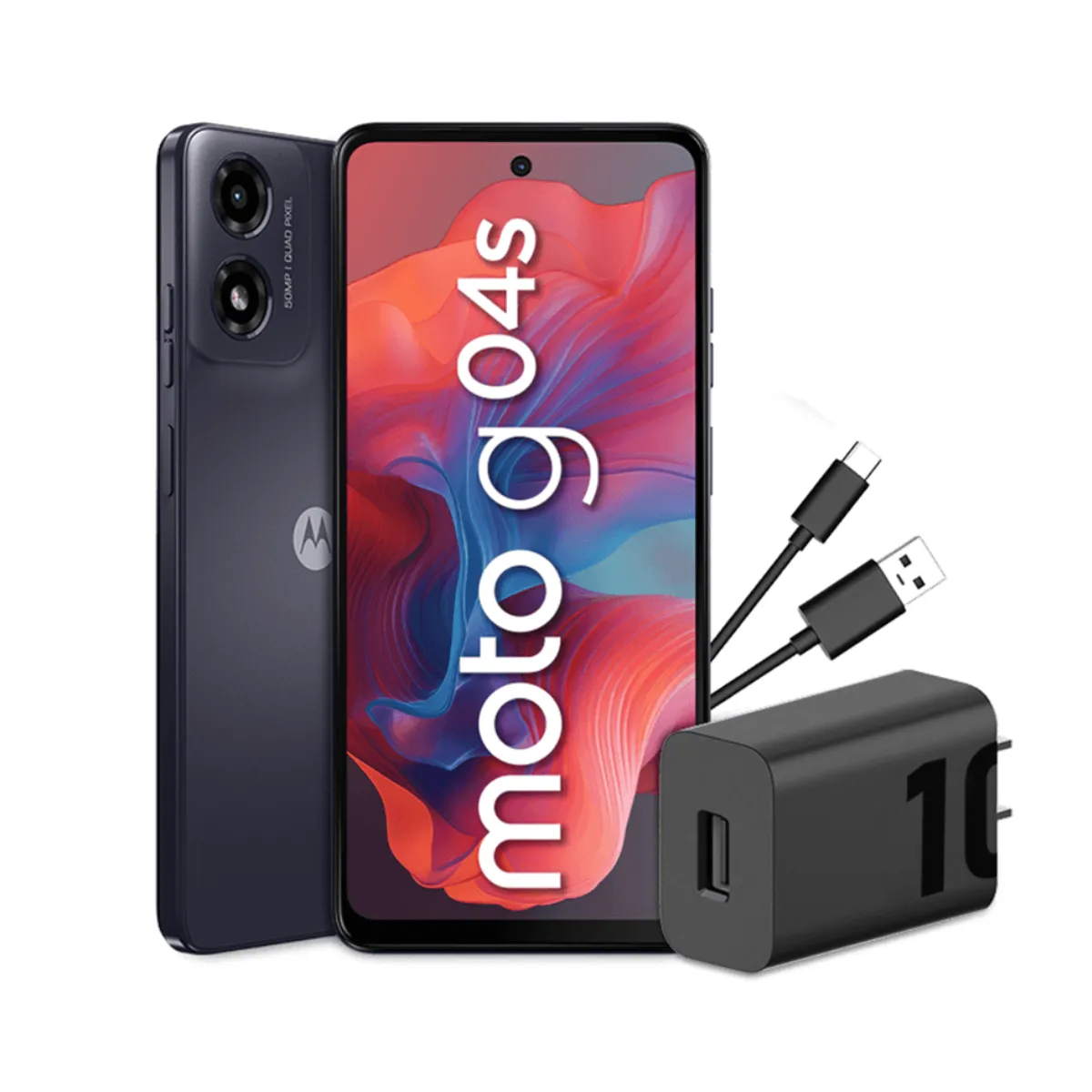 MOTOROLA - CELULAR MOTOROLA MOTO G04s 4GB RAM 128GB ROM - NEGRO COSMICO