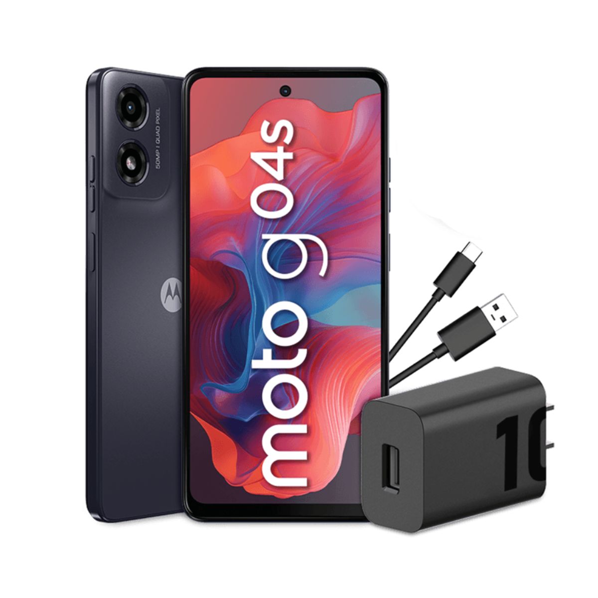 MOTOROLA - CELULAR MOTOROLA MOTO G04s 4GB RAM 128GB ROM - NEGRO COSMICO